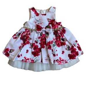 Couture Princess Floral Toddler Dress - 12M